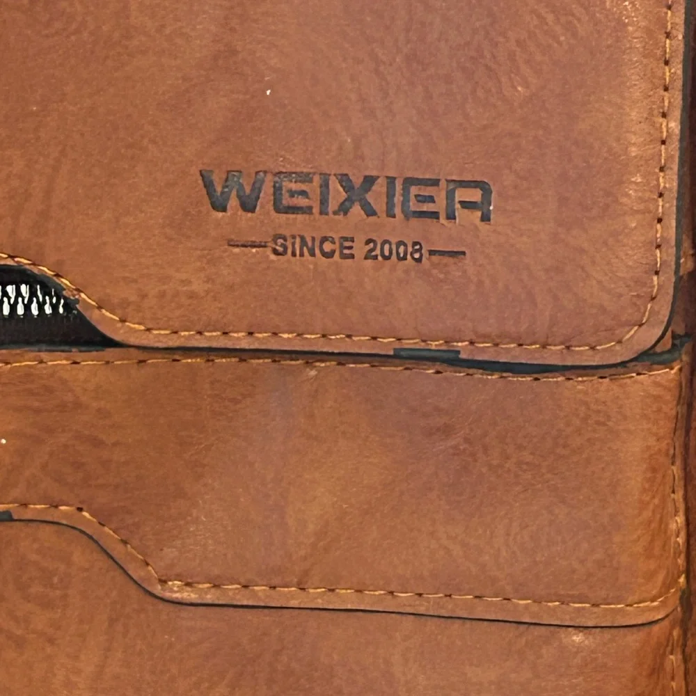 Weixier Vegan Leather Unisex Crossbody Shoulder Bag